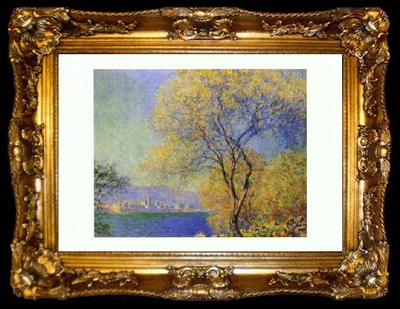 framed  Claude Monet Antibes seen from the Salis Gardens, ta009-2
